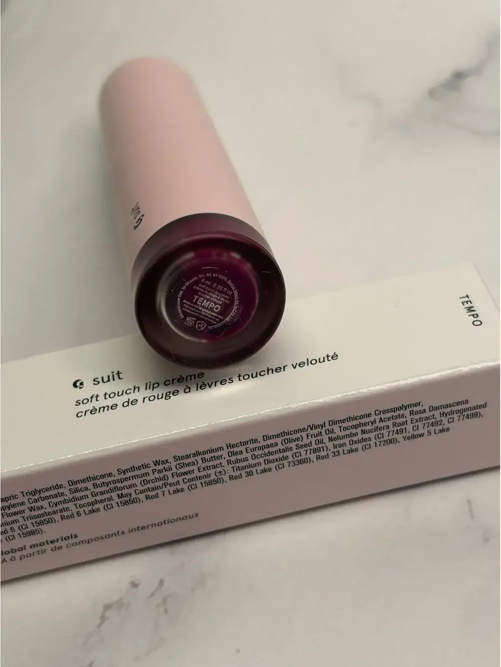 NEW Glossier G Suit‎ Soft Touch Lip Creme Tempo
